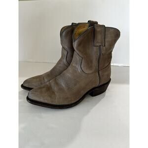 Frye Billy Short Boot light brown tan western ankle boots sz 7 77815